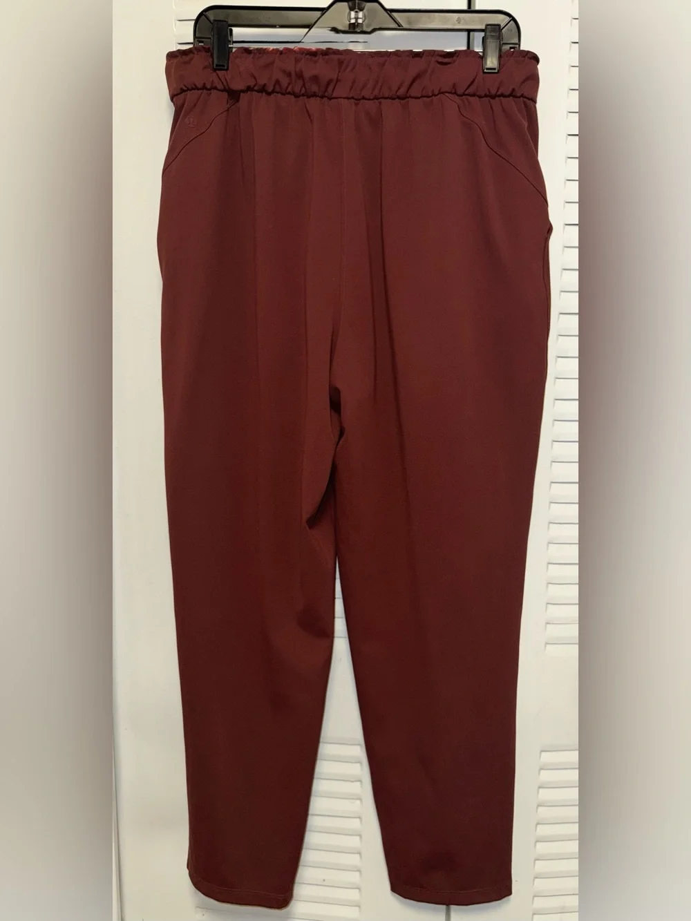 LULULEMON Stretch High-Rise Jogger  7/8 Length Women's Size 12 Burgundy Maroon